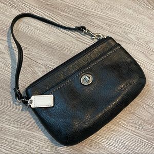 Coach leather wristlet
